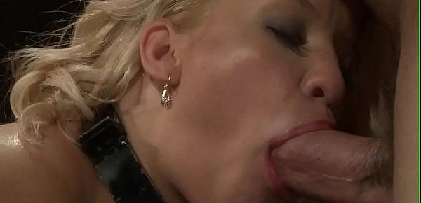  Tormented eurobabe gets jizzed in mouth